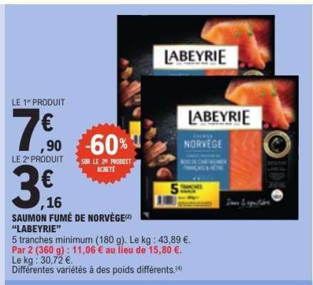 Saumon Fumé De Norvège Labeyrie