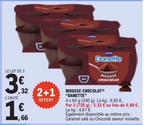 MOUSSE CHOCOLAT DANETTE