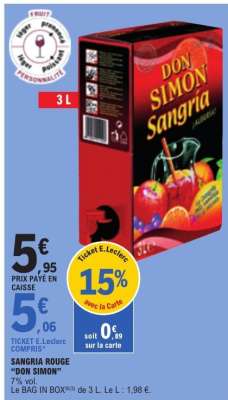 Sangria Rouge Don Simon