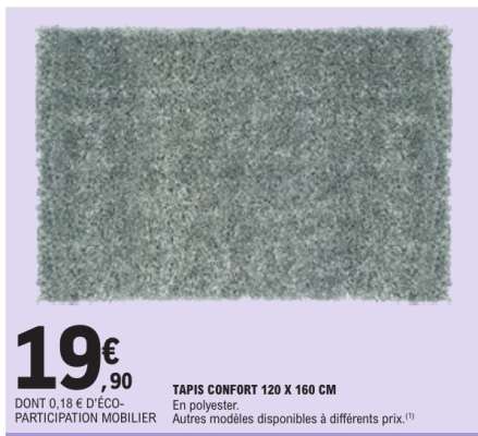 TAPIS CONFORT 120 X 160 CM