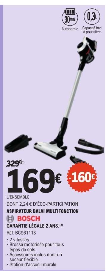 ASPIRATEUR BALAI MULTIFONCTION BOSCH