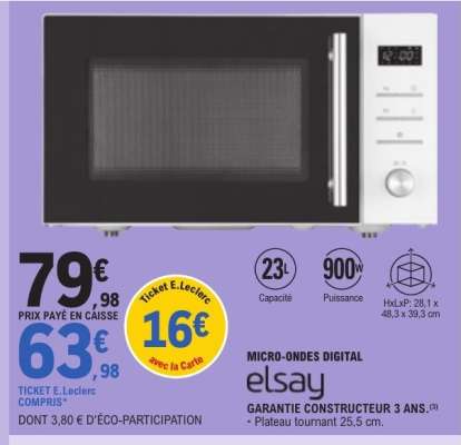 MICRO-ONDES DIGITAL elsay