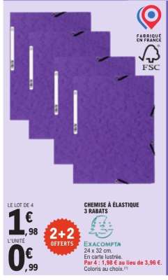 CHEMISE A ELASTIQUE 3 RABATS
