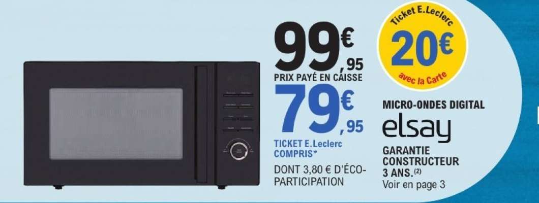 MICRO-ONDES DIGITAL elsay