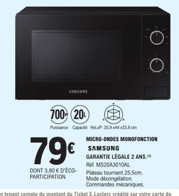 Micro-ondes Monofonction Samsung