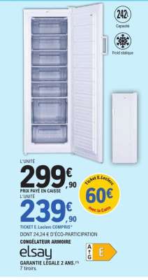 Congélateur armoire