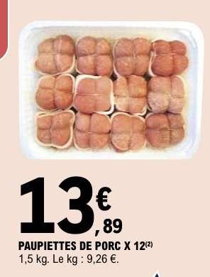 PAUPIETTES DE PORC X 12
