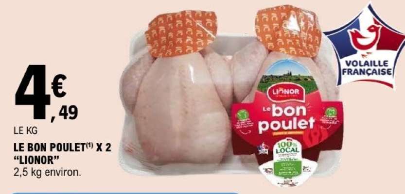 LE BON POULET X 2 "LIONOR"