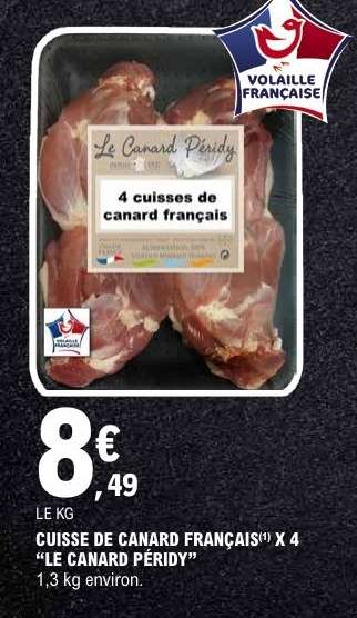 CUISSE DE CANARD FRANÇAIS X 4 “LE CANARD PÉRIDY”