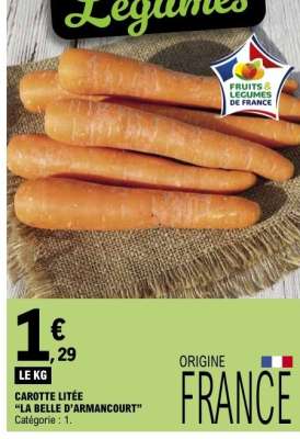 CAROTTE LITÉE “LA BELLE D’ARMANCOURT”
