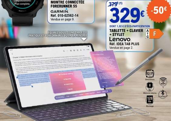 Tablette + Clavier + Stylet Lenovo