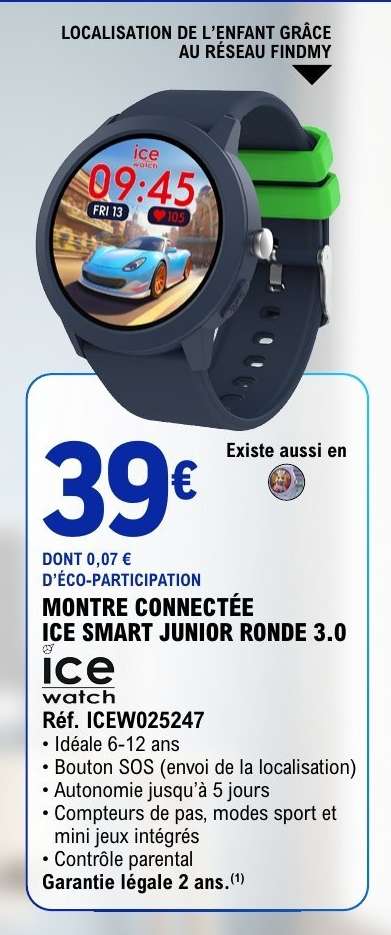 MONTRE CONNECTÉE ICE SMART JUNIOR RONDE 3.0