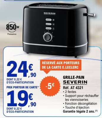 GRILLE-PAIN SEVERIN