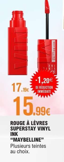 ROUGE À LÈVRES SUPERSTAY VINYL INK 'MAYBELLINE'