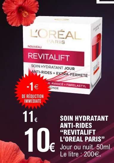 Soin Hydratant Anti-Rides "Revitalift L'Oreal Paris"
