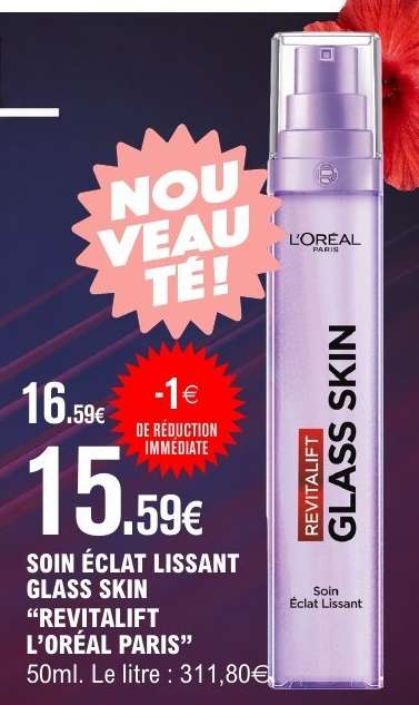 SOIN ÉCLAT LISSANT GLASS SKIN “REVITALIFT L’ORÉAL PARIS”