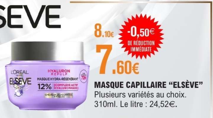 MASQUE CAPILLAIRE “ELSEVE”