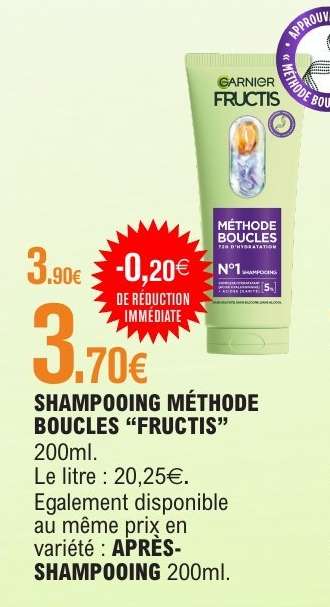 SHAMPOOING MÉTHODE BOUCLES “FRUCTIS”