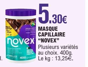 MASQUE CAPILLAIRE "NOVEX"