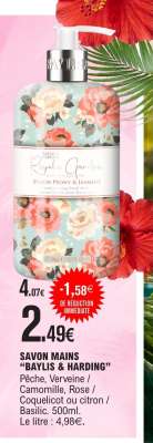 SAVON MAINS 'BAYLIS & HARDING'