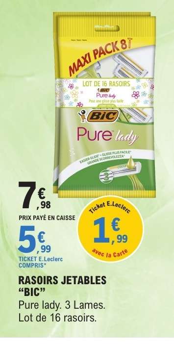RASOIRS JETABLES “BIC”