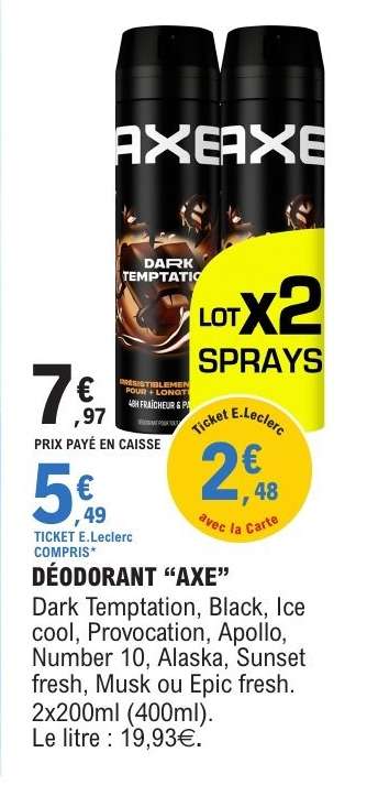 DÉODORANT "AXE"