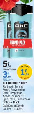 Gel Douche Axe