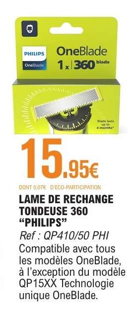 LAME DE RECHANGE TONDEUSE 360 “PHILIPS”