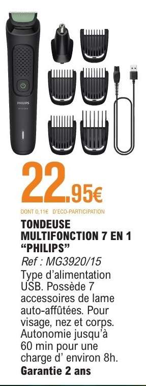 TONDEUSE MULTIFONCTION 7 EN 1 “PHILIPS”