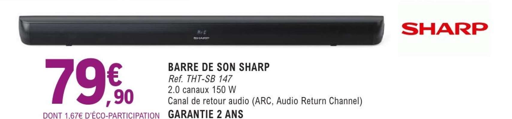 BARRE DE SON SHARP