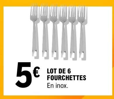 LOT DE 6 FOURCHETTES