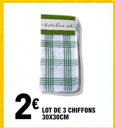 LOT DE 3 CHIFFONS