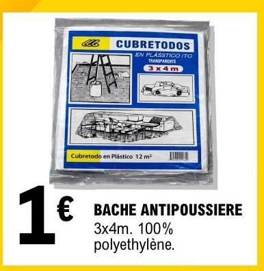 BACHE ANTIPOUSSIERE