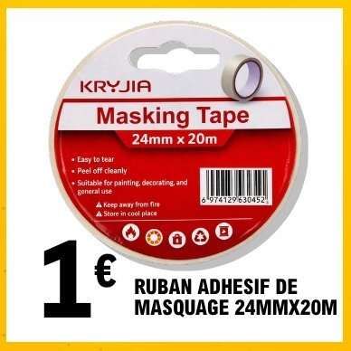 RUBAN ADHESIF DE MASQUAGE 24MMX20M