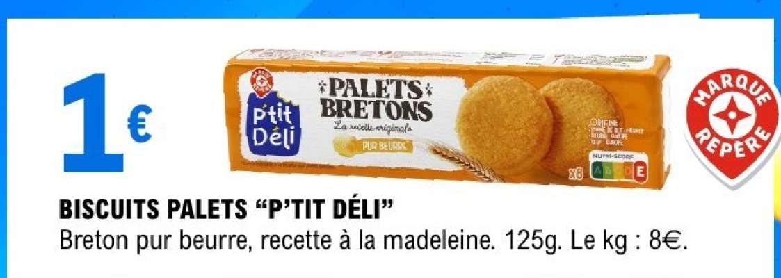 BISCUITS PALETS “P’TIT DÉLI”