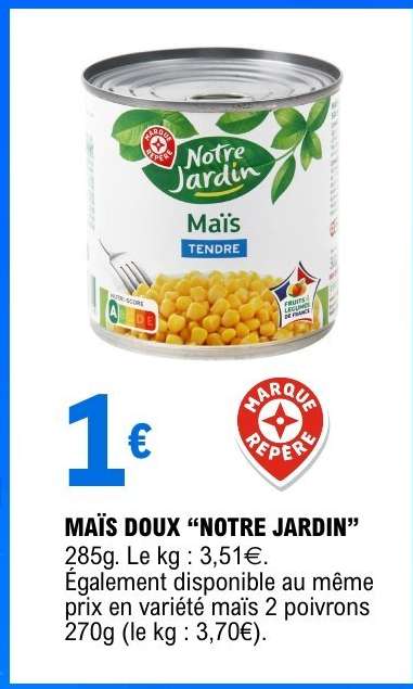 MAÏS DOUX “NOTRE JARDIN”