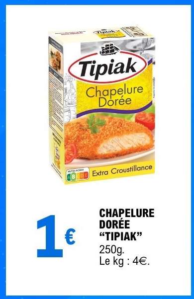CHAPELURE DORÉE “TIPIAK”