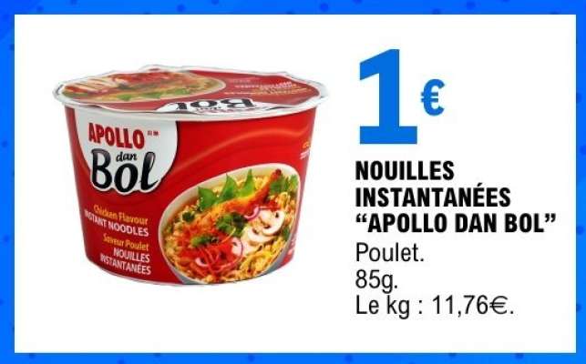 Nouilles Instantanées 'Apollo Dan Bol'