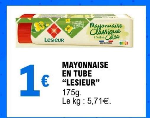 MAYONNAISE EN TUBE “LESIEUR”