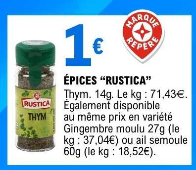 ÉPICES “RUSTICA”
