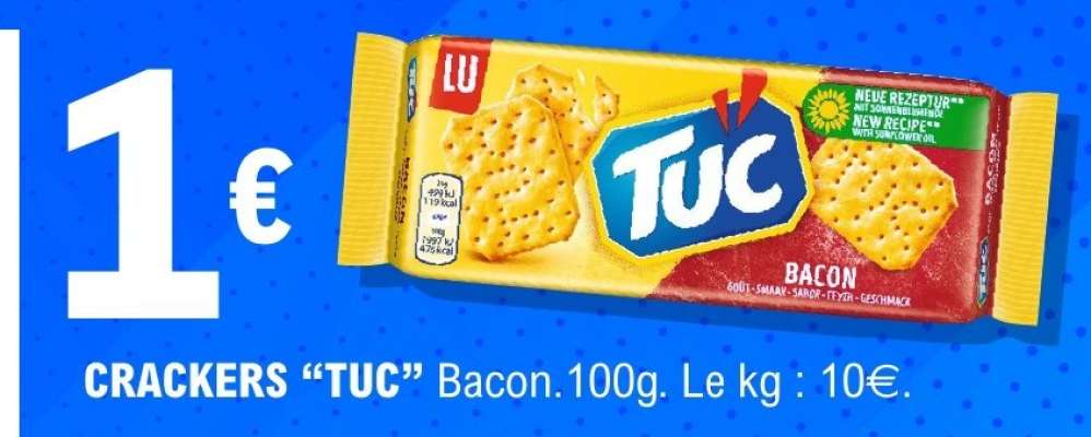 CRACKERS “TUC” Bacon