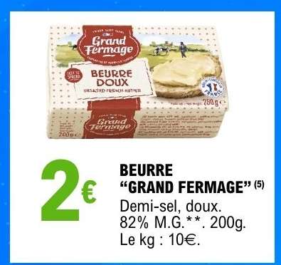 BEURRE “GRAND FERMAGE”