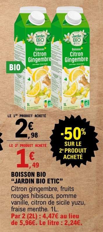 Boisson BIO Jardin BIO Étic
