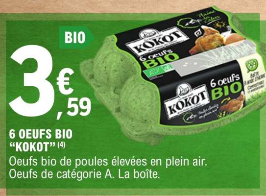 6 OEUFS BIO "KOKOT"