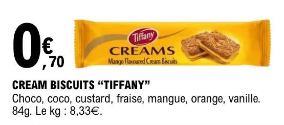 CREAM BISCUITS “TIFFANY”