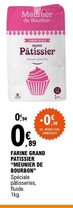 FARINE GRAND PATISSIER “MEUNIER DE BOURBON”