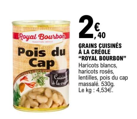 Grains cuisinés à la créole 'Royal Bourbon'