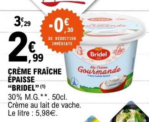 CRÈME FRAÎCHE ÉPAISSE “BRIDEL”