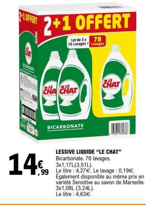 LESSIVE LIQUIDE "LE CHAT"