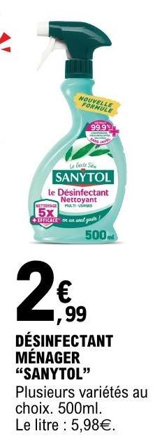 DÉSINFECTANT MÉNAGER “SANYTOL”
